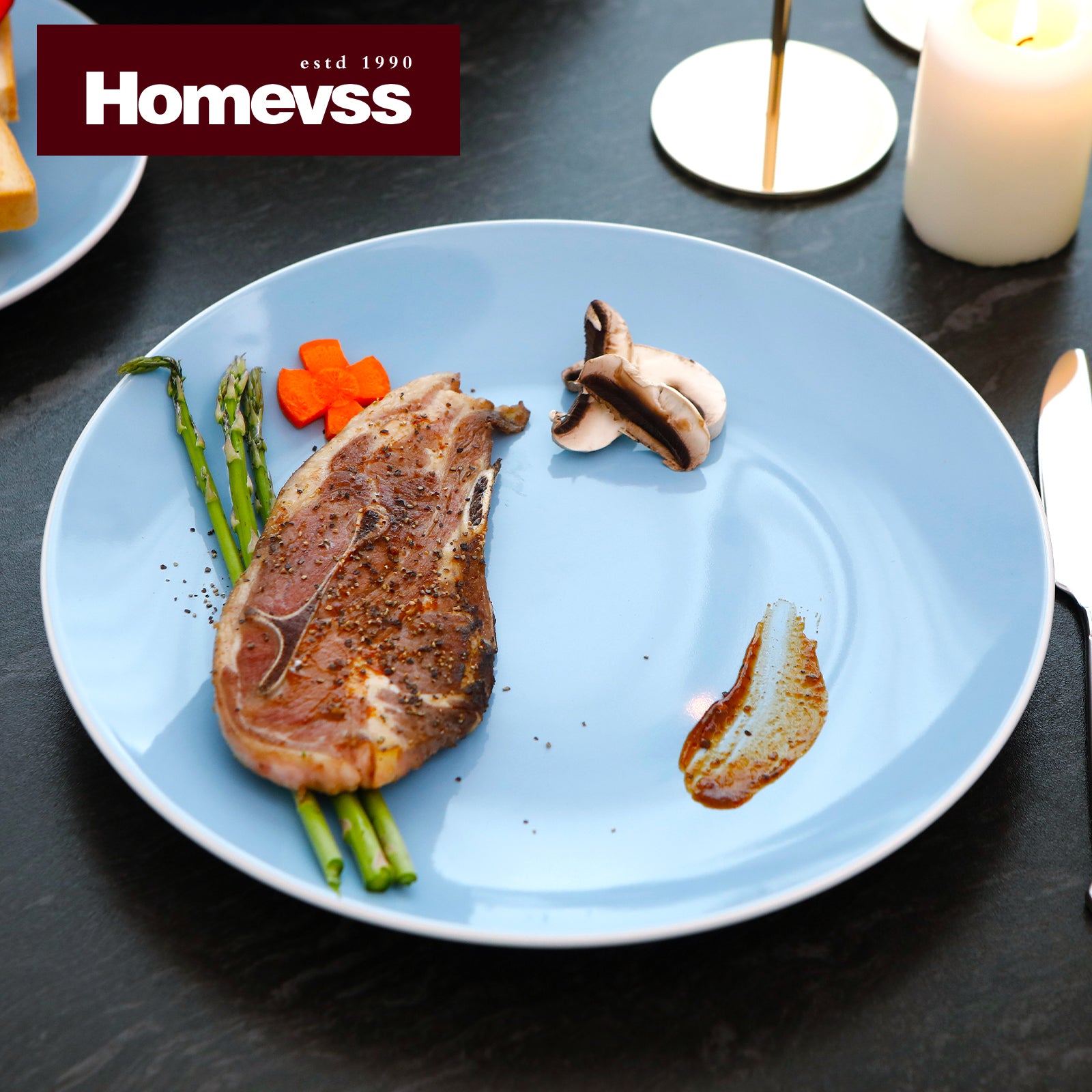 Stoneware Coupe Shape Dinnerware Set