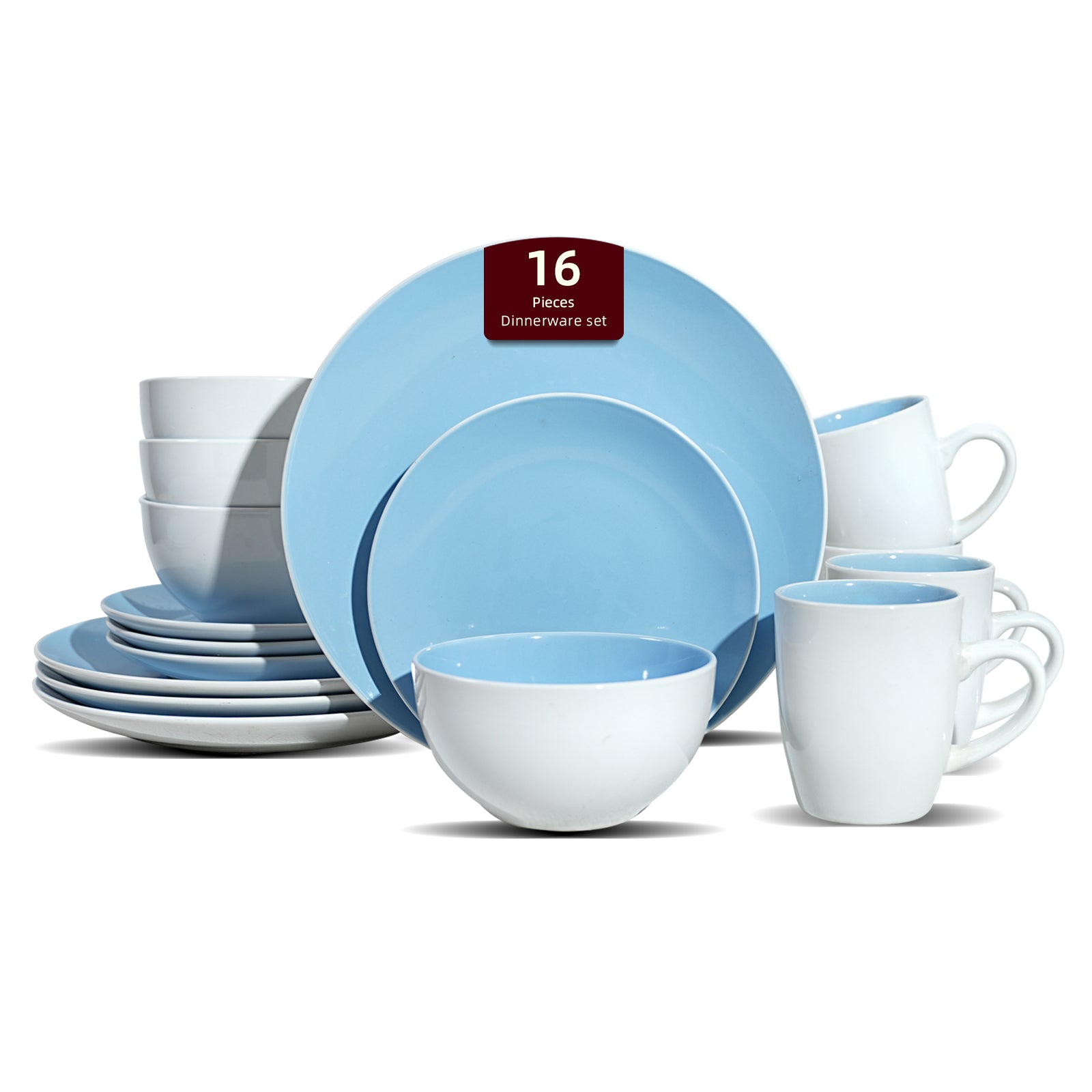 Stoneware Coupe Shape Dinnerware Set