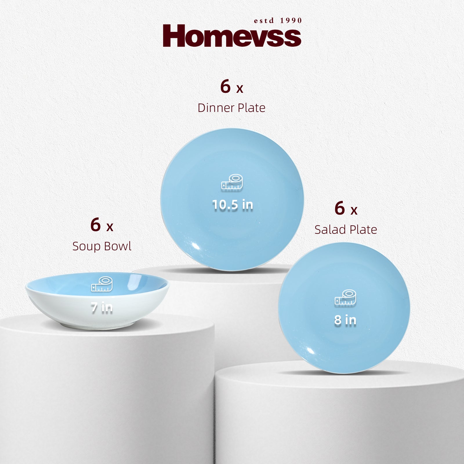 Stoneware Coupe Shape Dinnerware Set