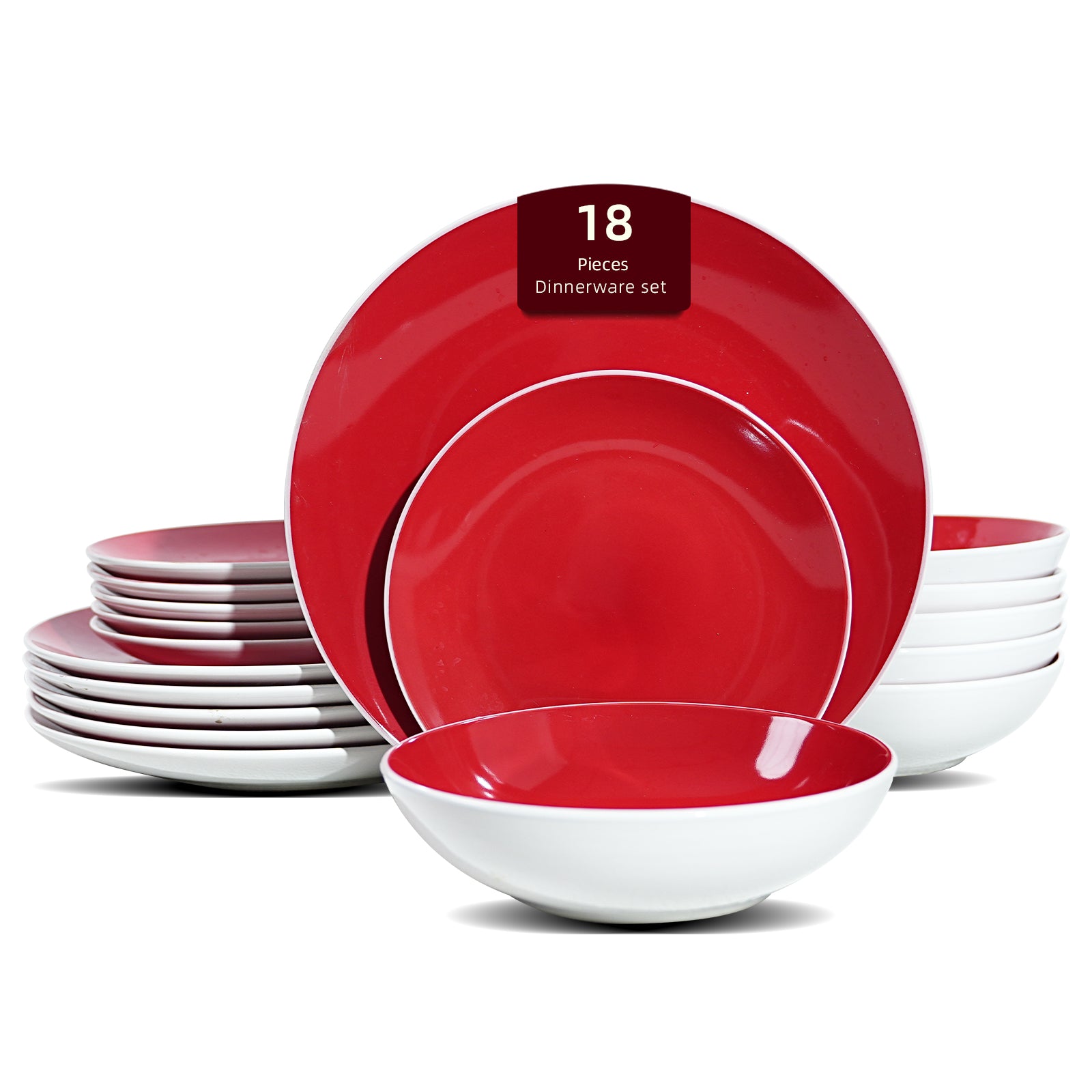 Stoneware Coupe Shape Dinnerware Set