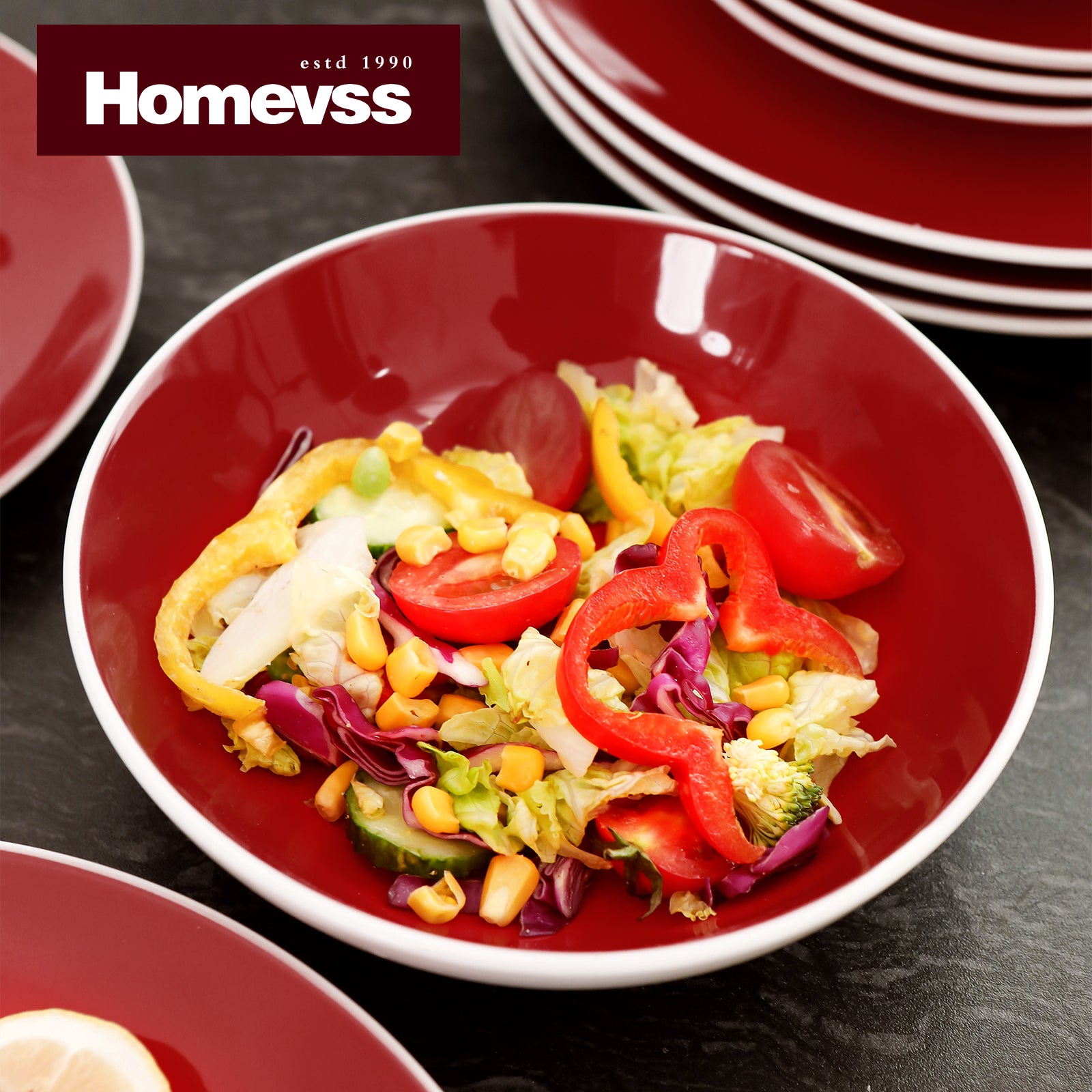 Stoneware Coupe Shape Dinnerware Set