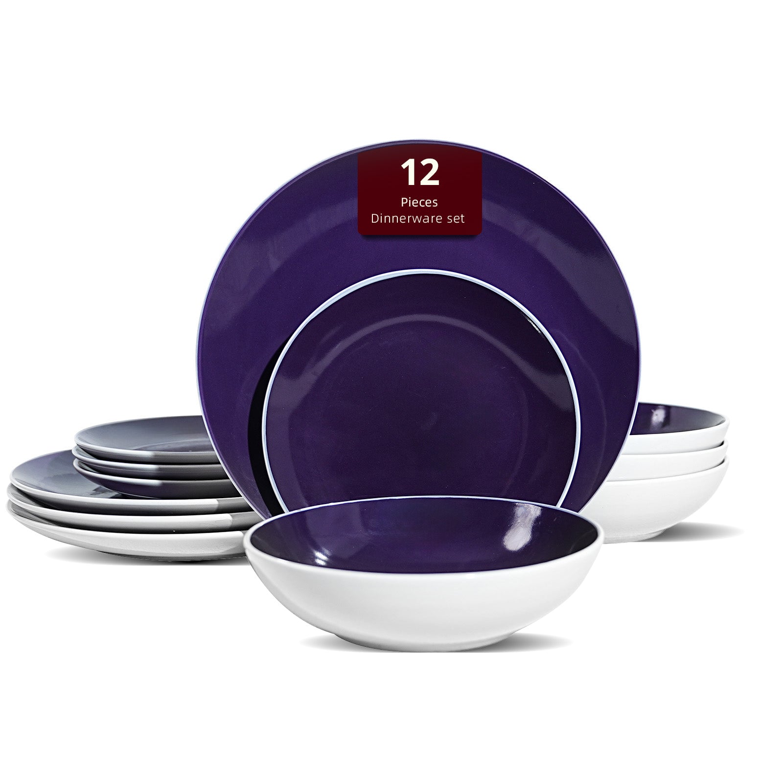 Stoneware Coupe Shape Dinnerware Set