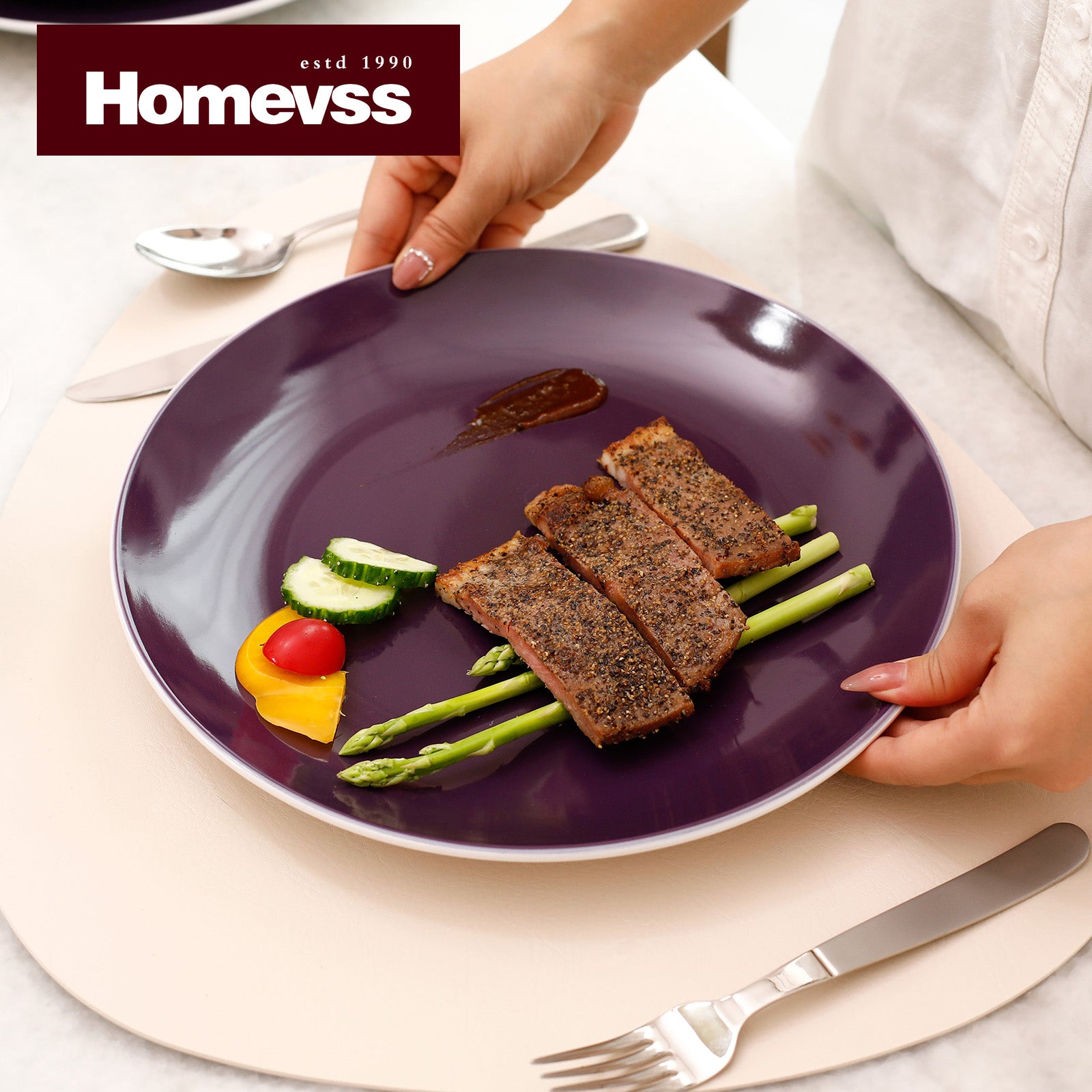 Stoneware Coupe Shape Dinnerware Set