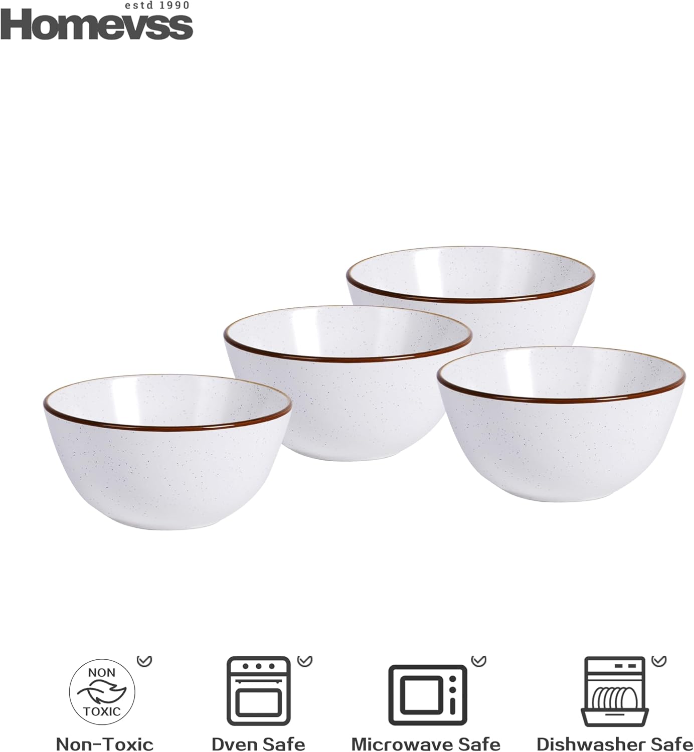 🎃Halloween-Ready🎃 Euro-Nordic Speckled Stoneware Dinnerware Set