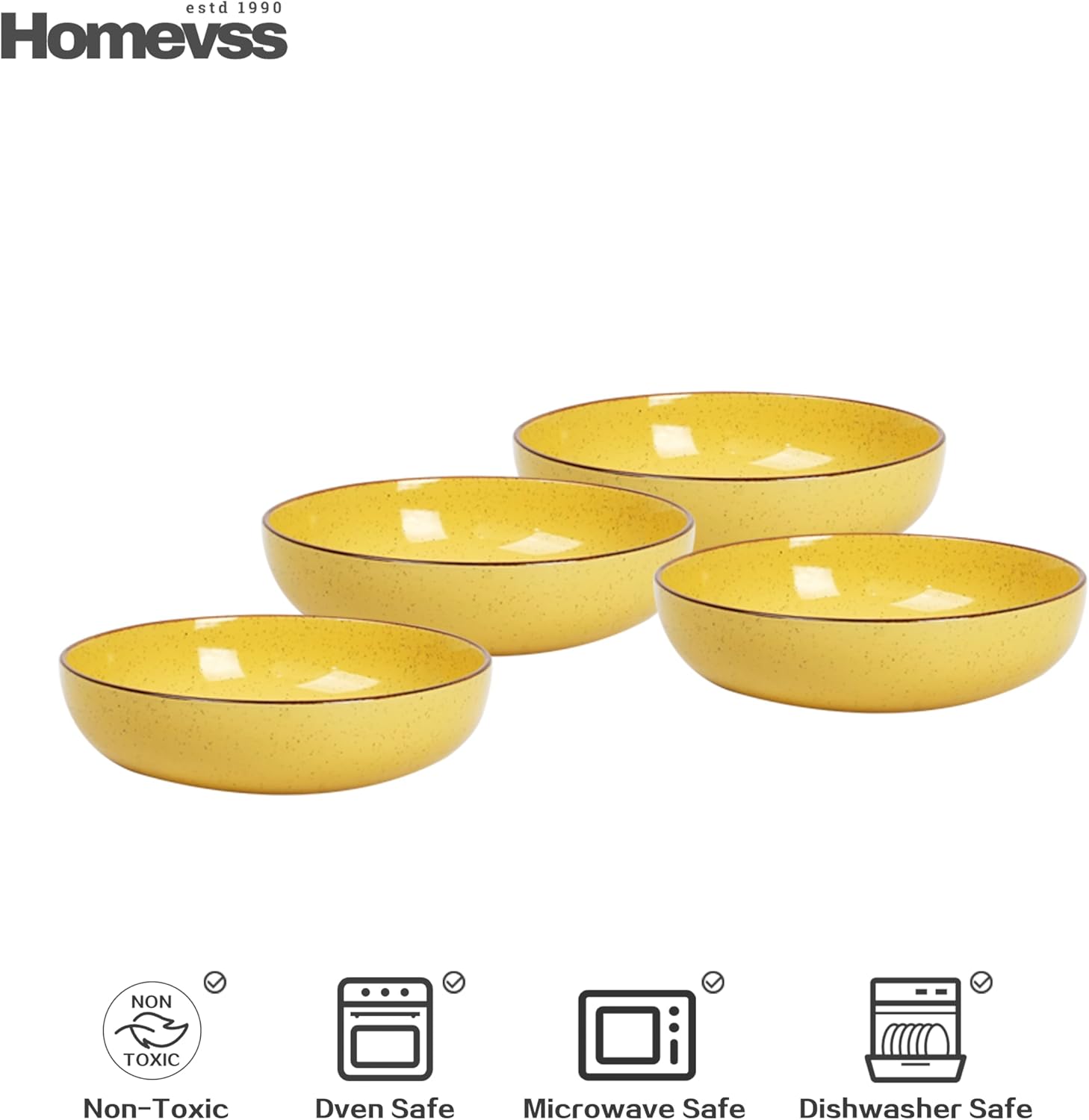 🎃Halloween-Ready🎃 Euro-Nordic Speckled Stoneware Dinnerware Set