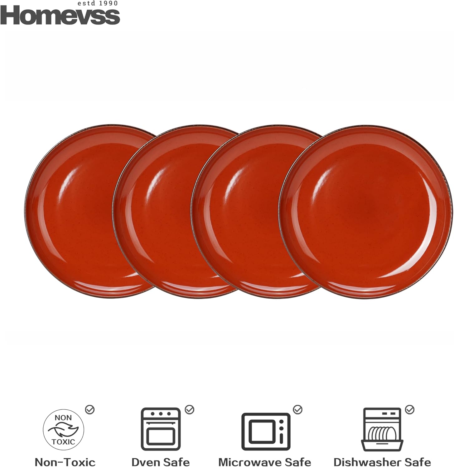 🎃Halloween-Ready🎃 Euro-Nordic Speckled Stoneware Dinnerware Set