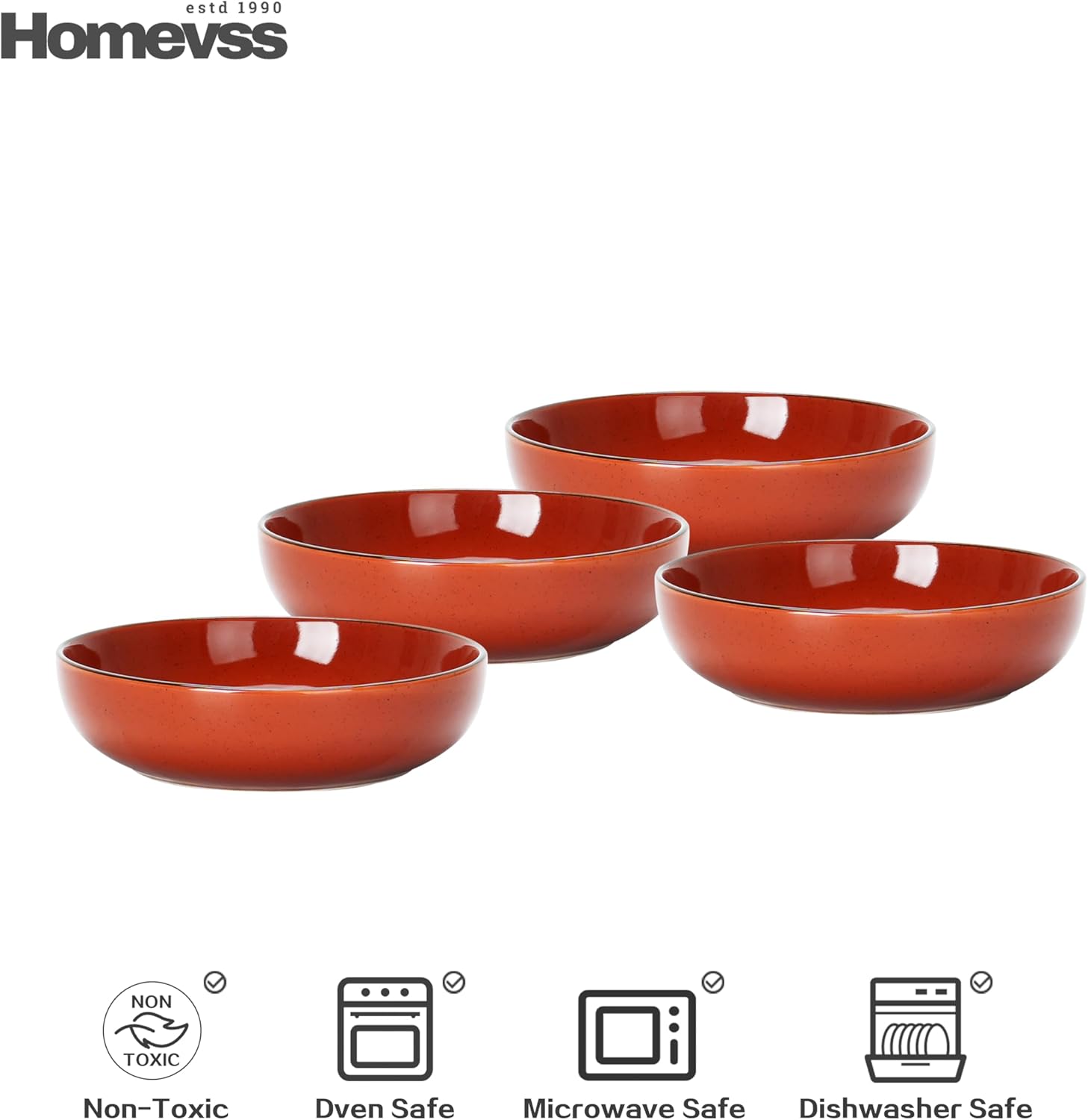 🎃Halloween-Ready🎃 Euro-Nordic Speckled Stoneware Dinnerware Set
