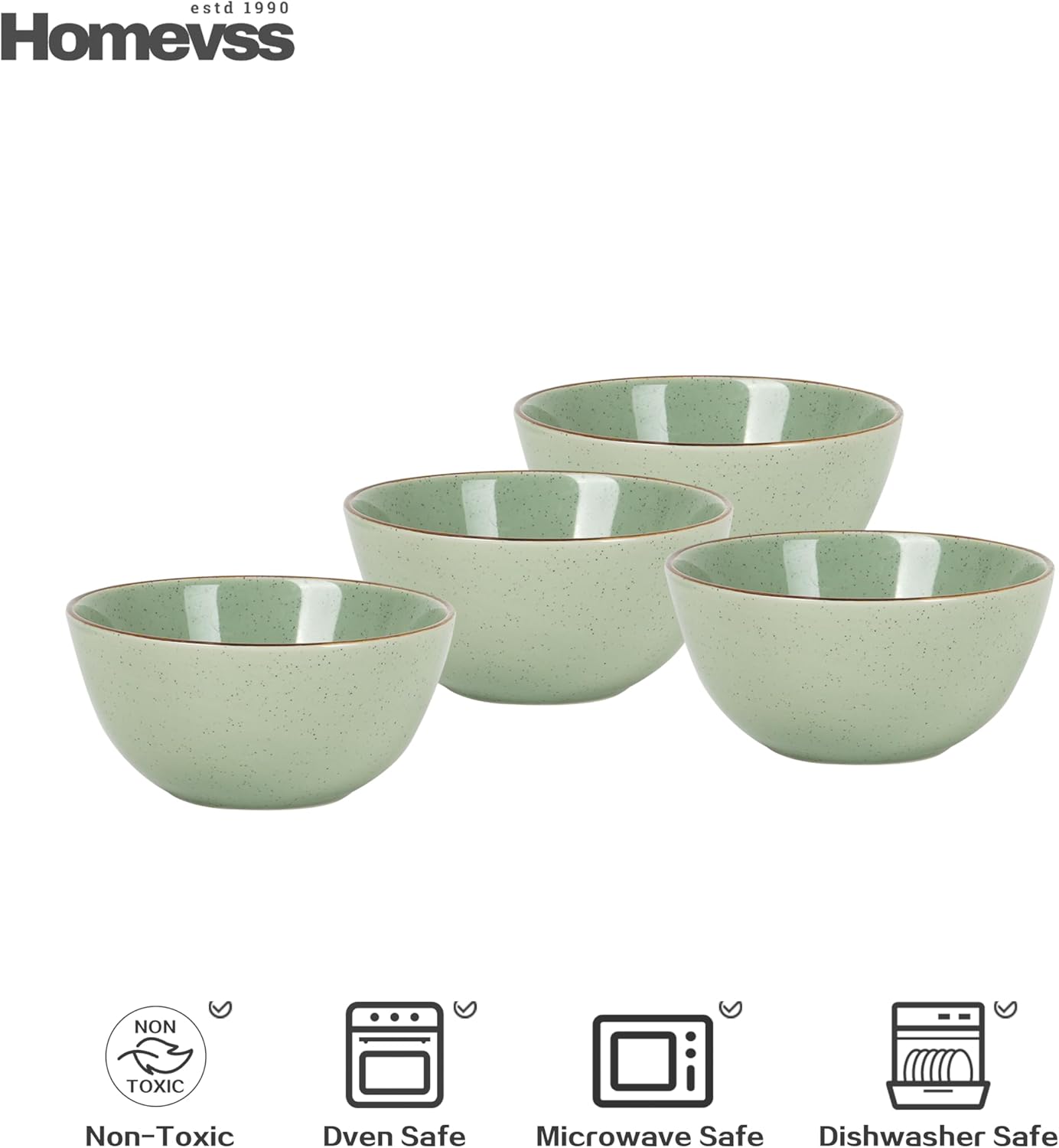 🎃Halloween-Ready🎃 Euro-Nordic Speckled Stoneware Dinnerware Set
