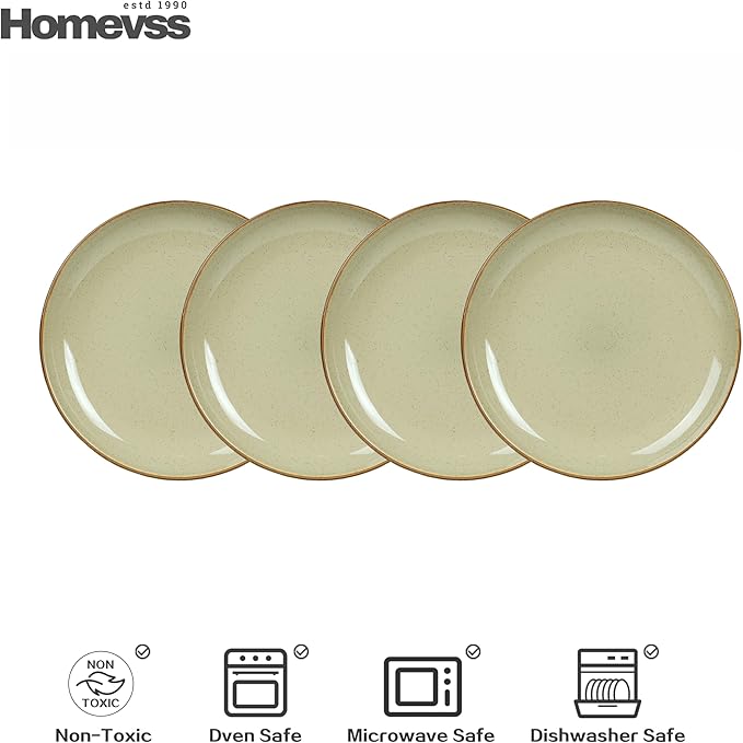 🎃Halloween-Ready🎃 Euro-Nordic Speckled Stoneware Dinnerware Set