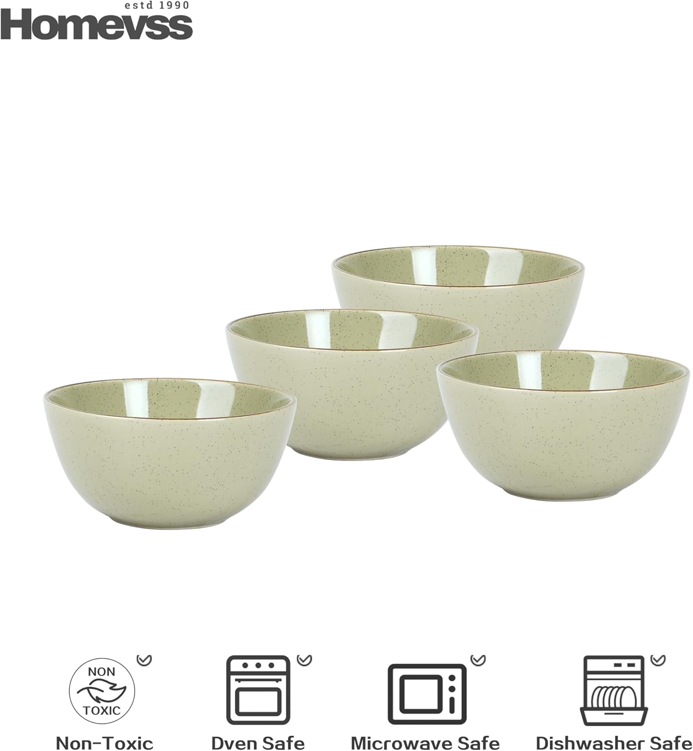Euro-Nordic Speckled Stoneware Dinnerware Set