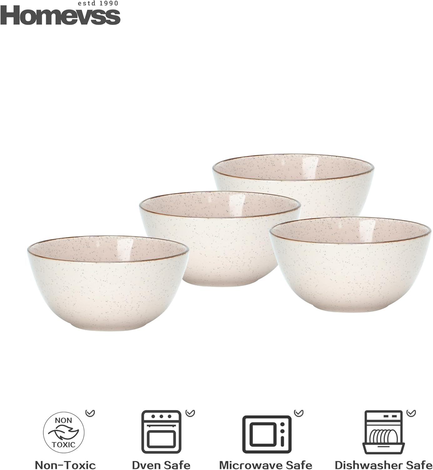🎃Halloween-Ready🎃 Euro-Nordic Speckled Stoneware Dinnerware Set