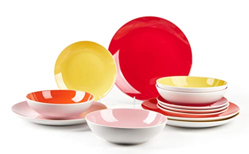 Stoneware Coupe Shape Dinnerware Set