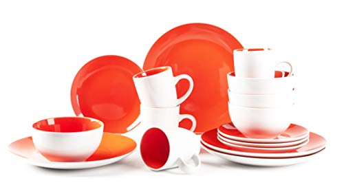 Stoneware Coupe Shape Dinnerware Set