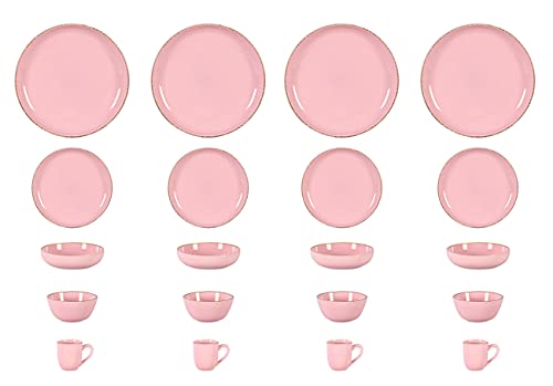 Euro-Nordic Speckled Stoneware Dinnerware Set