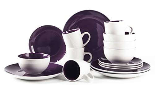 Stoneware Coupe Shape Dinnerware Set