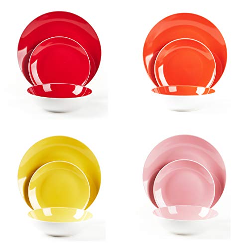 Stoneware Coupe Shape Dinnerware Set