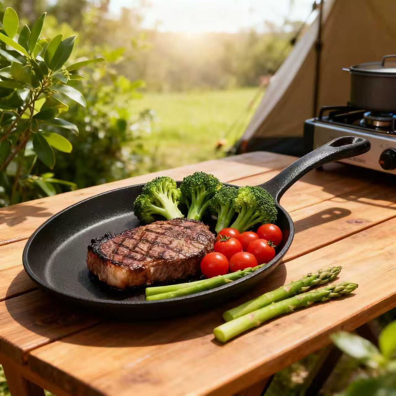 Pre-Seasoned Cast Iron Sizzler Oval