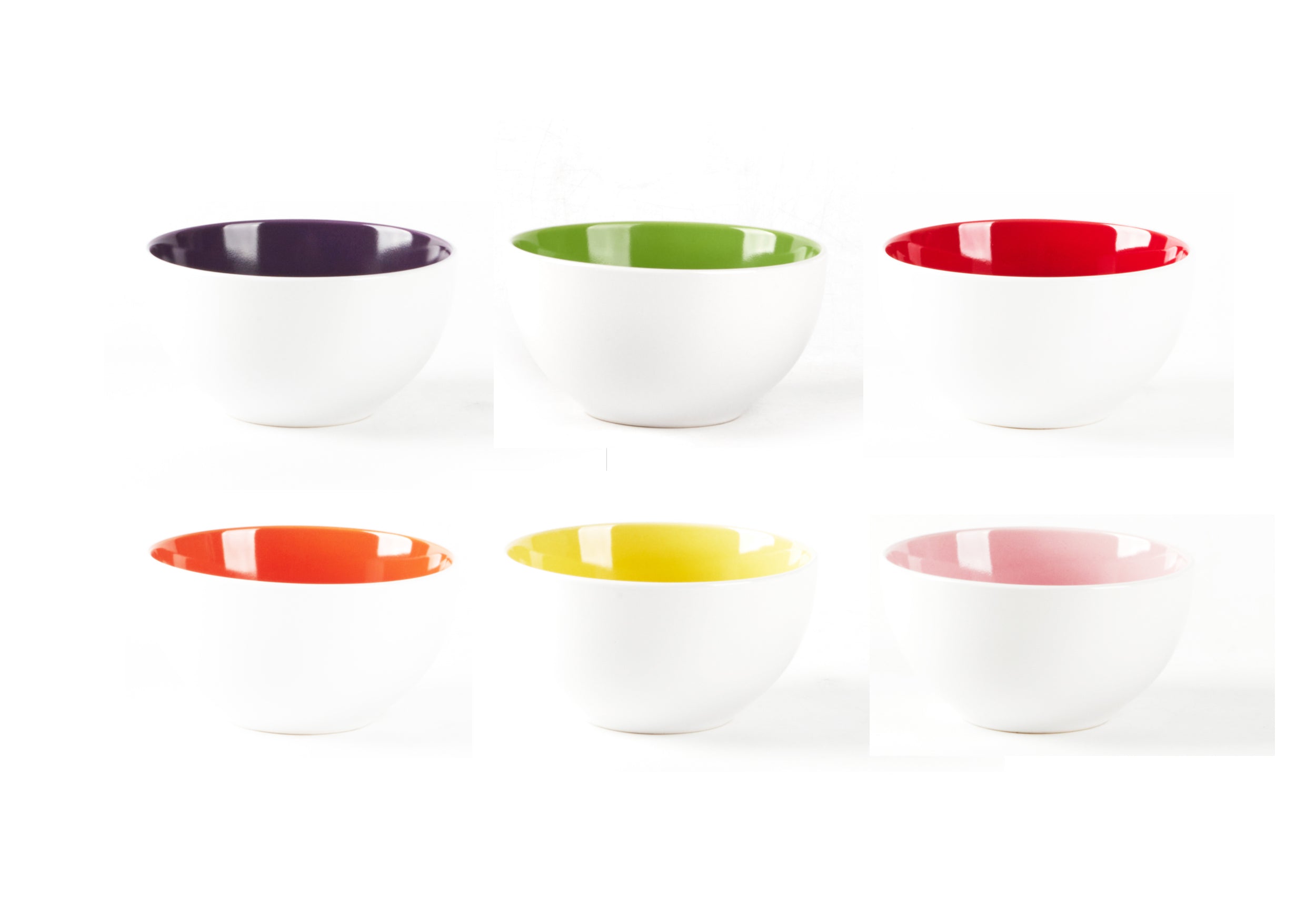 Stoneware Coupe Shape Bowls