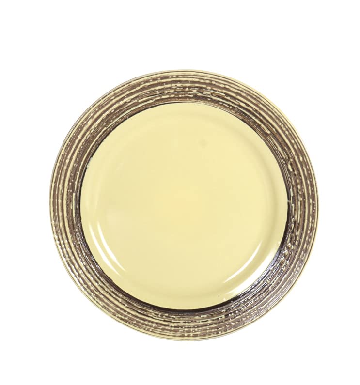 Stoneware Handcrafted Tree Bark Effected Glaze Dinnerware Set
