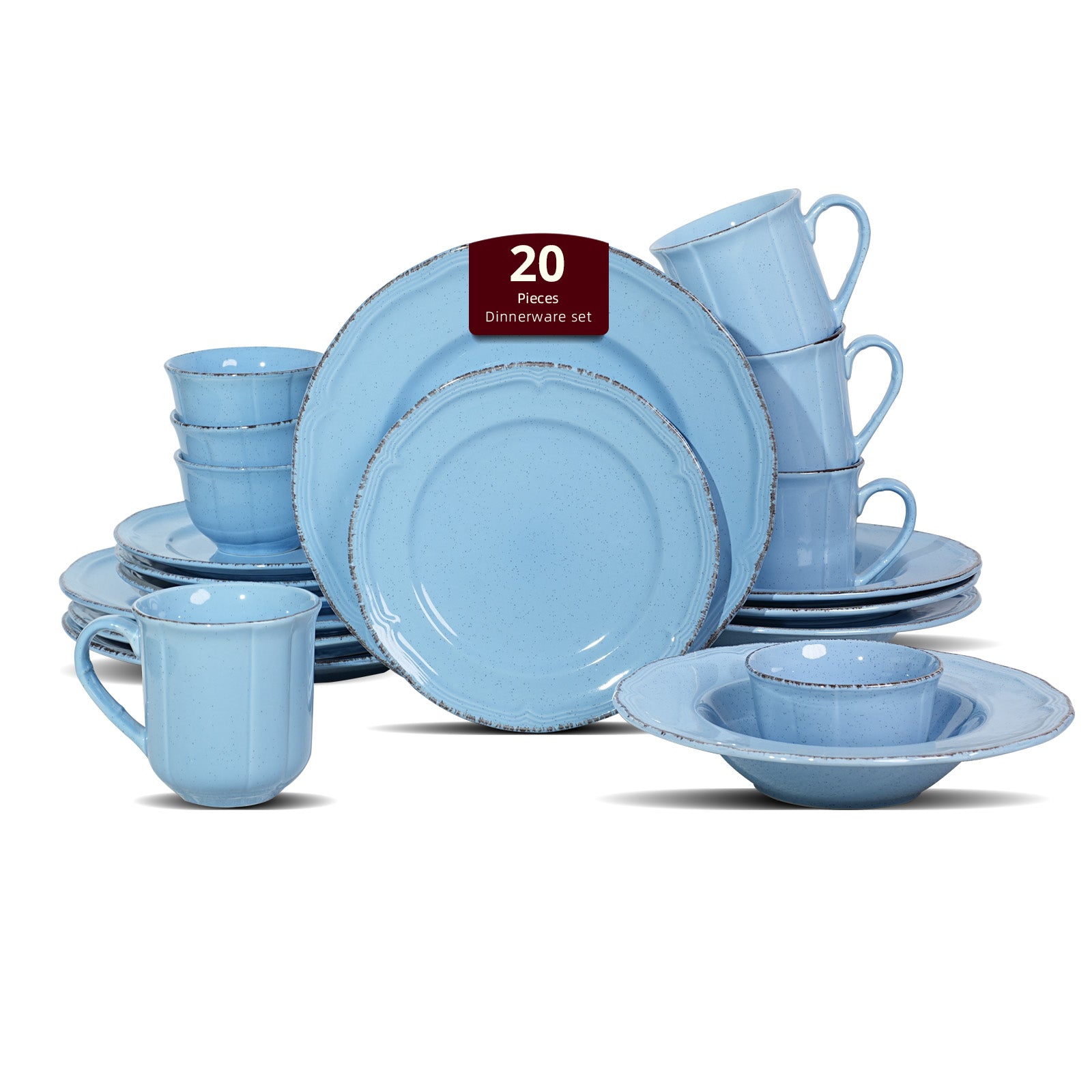 French Countryside Stoneware Dinnerware Set,HW