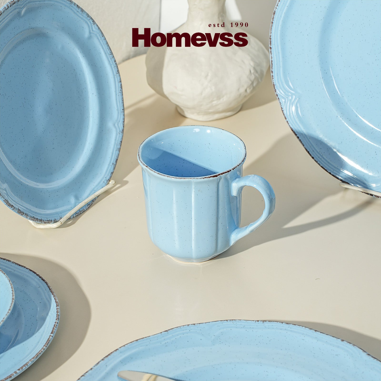 French Countryside Stoneware Dinnerware Set,HW