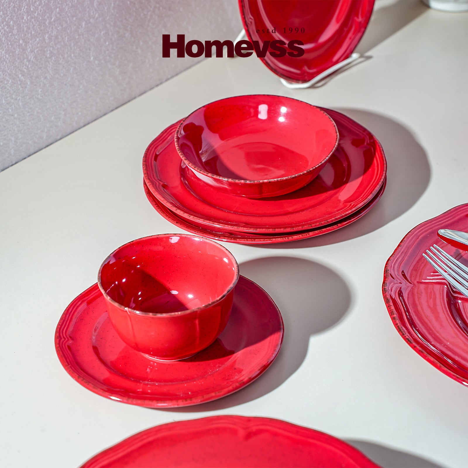 French Countryside Stoneware Dinnerware Set,HW