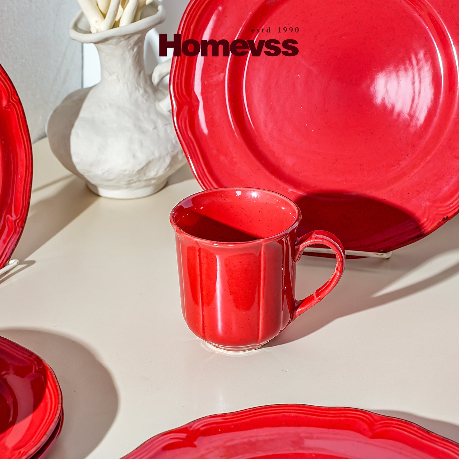 French Countryside Stoneware Dinnerware Set,HW