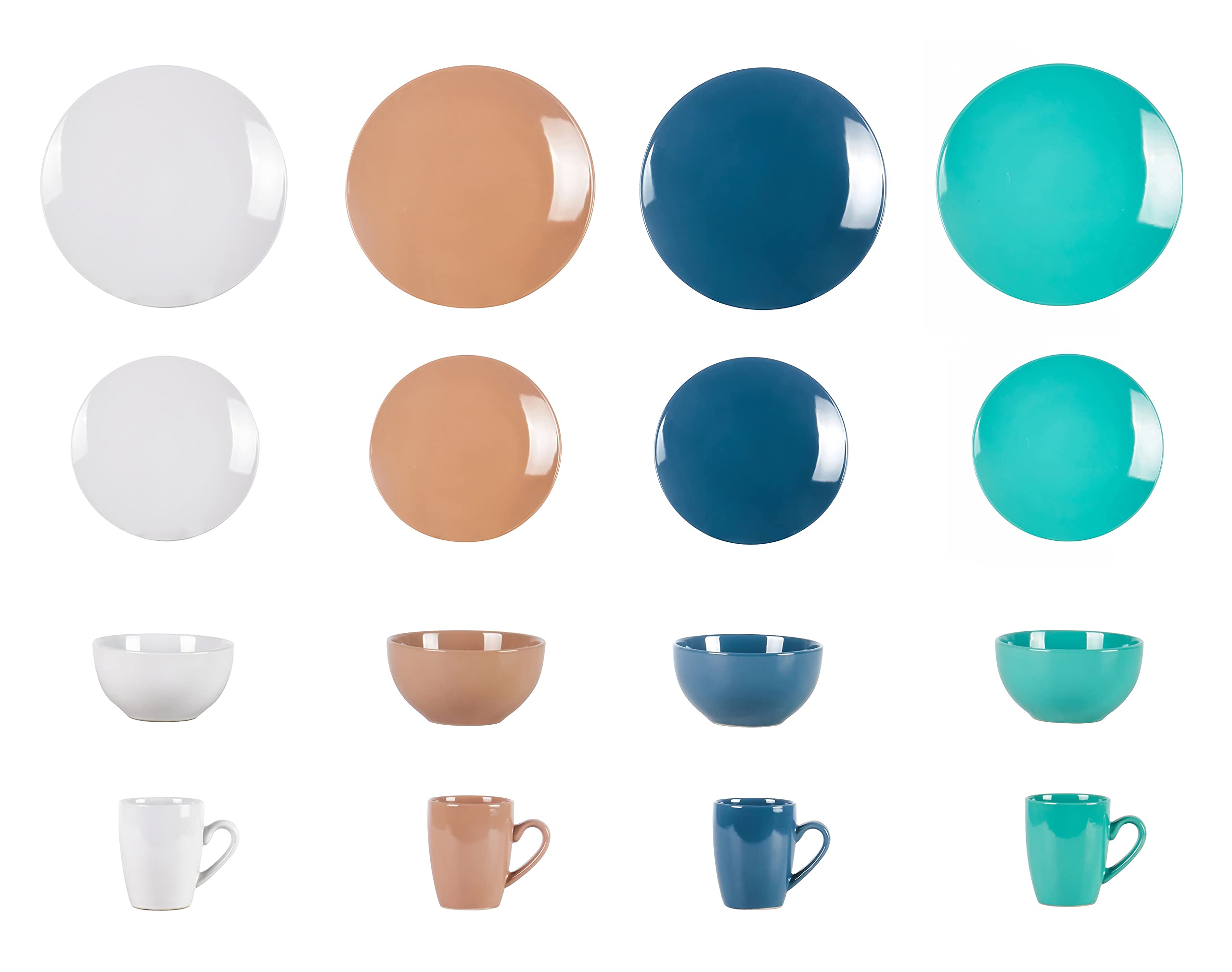 Color Wave Stoneware Dinnerware Set