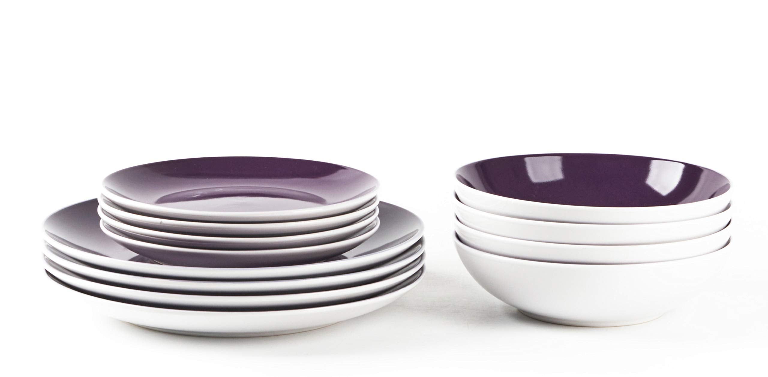 Stoneware Coupe Shape Dinnerware Set