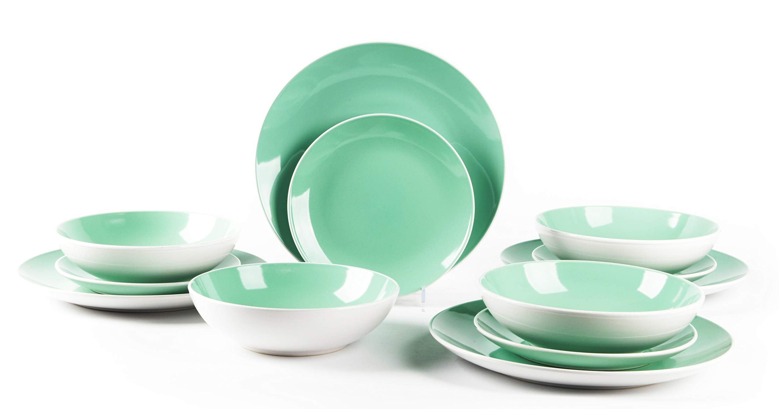 Stoneware Coupe Shape Dinnerware Set