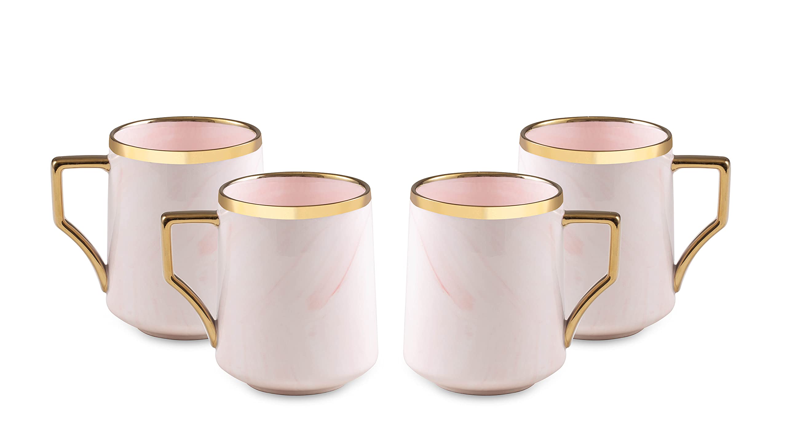Artisan Marbled Fine China Dinnerware Set,Gold-Rim