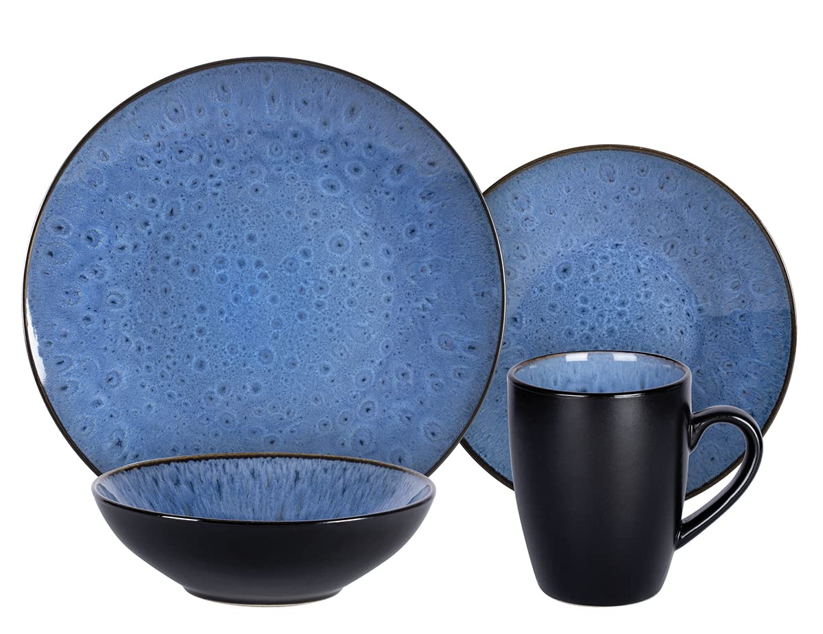 Reactive-Glaze Stoneware Dinnerware Set,HW