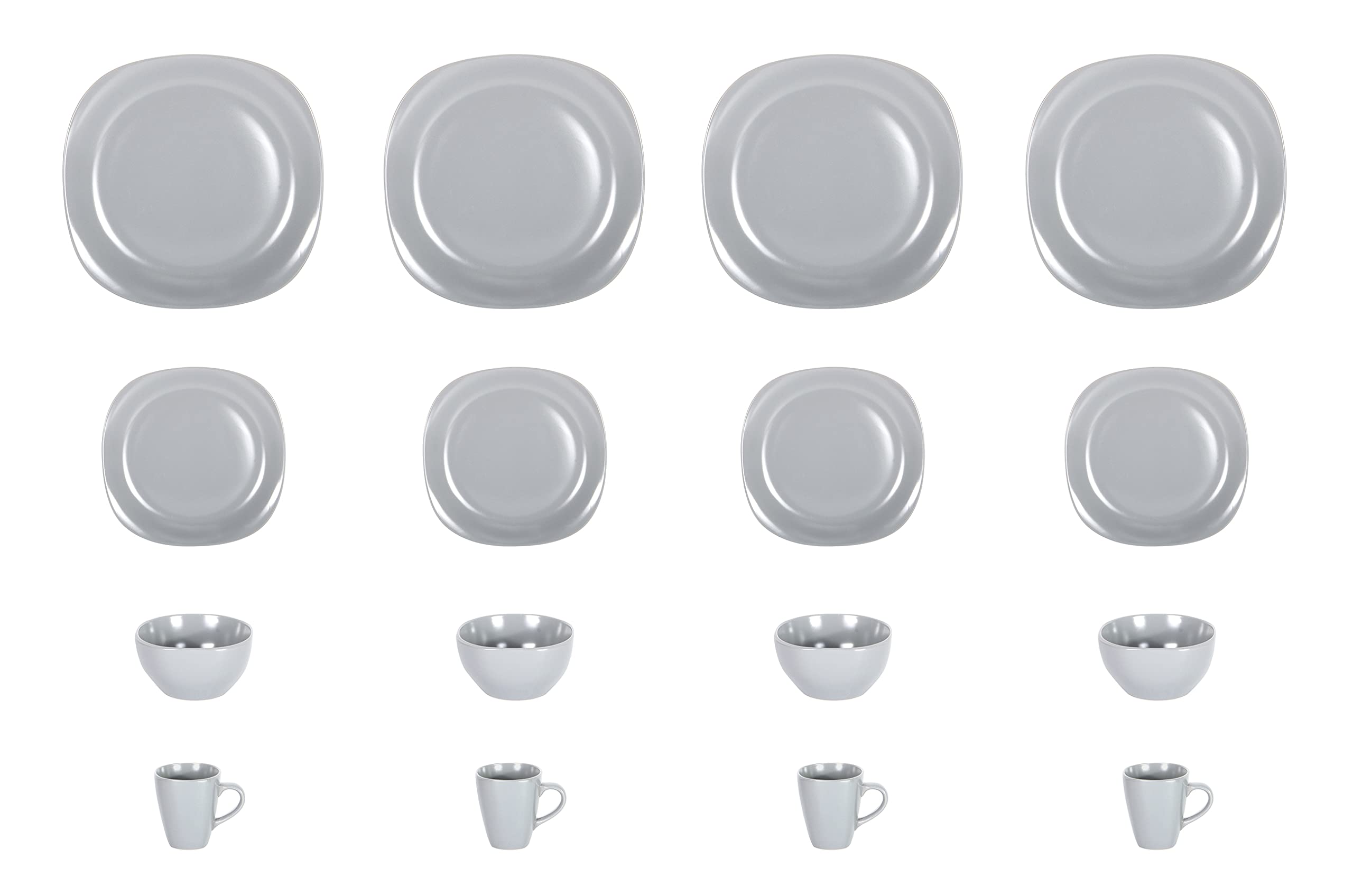 Stoneware Square Dinnerware Set,HW