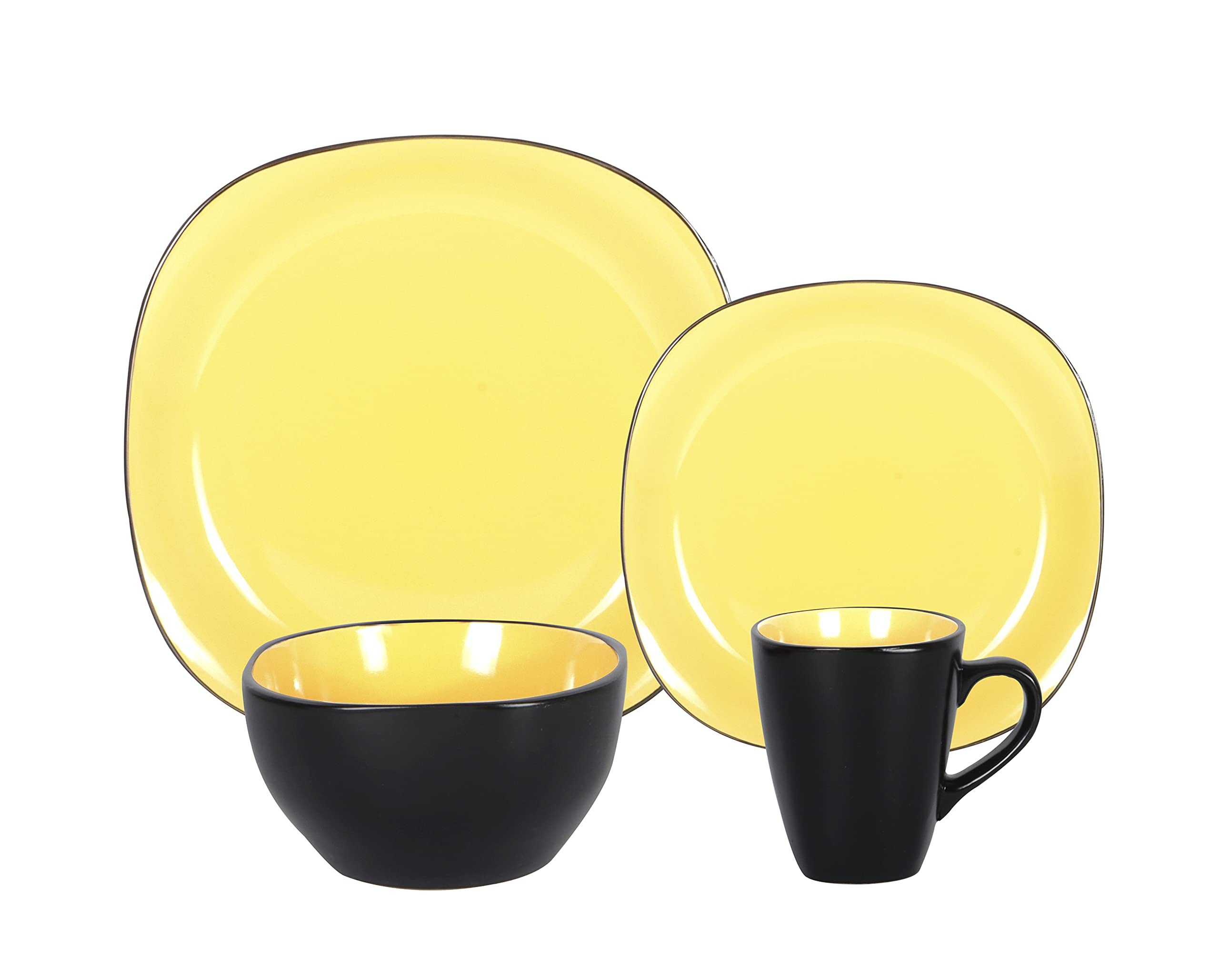 Stoneware Square Dinnerware Set,HW