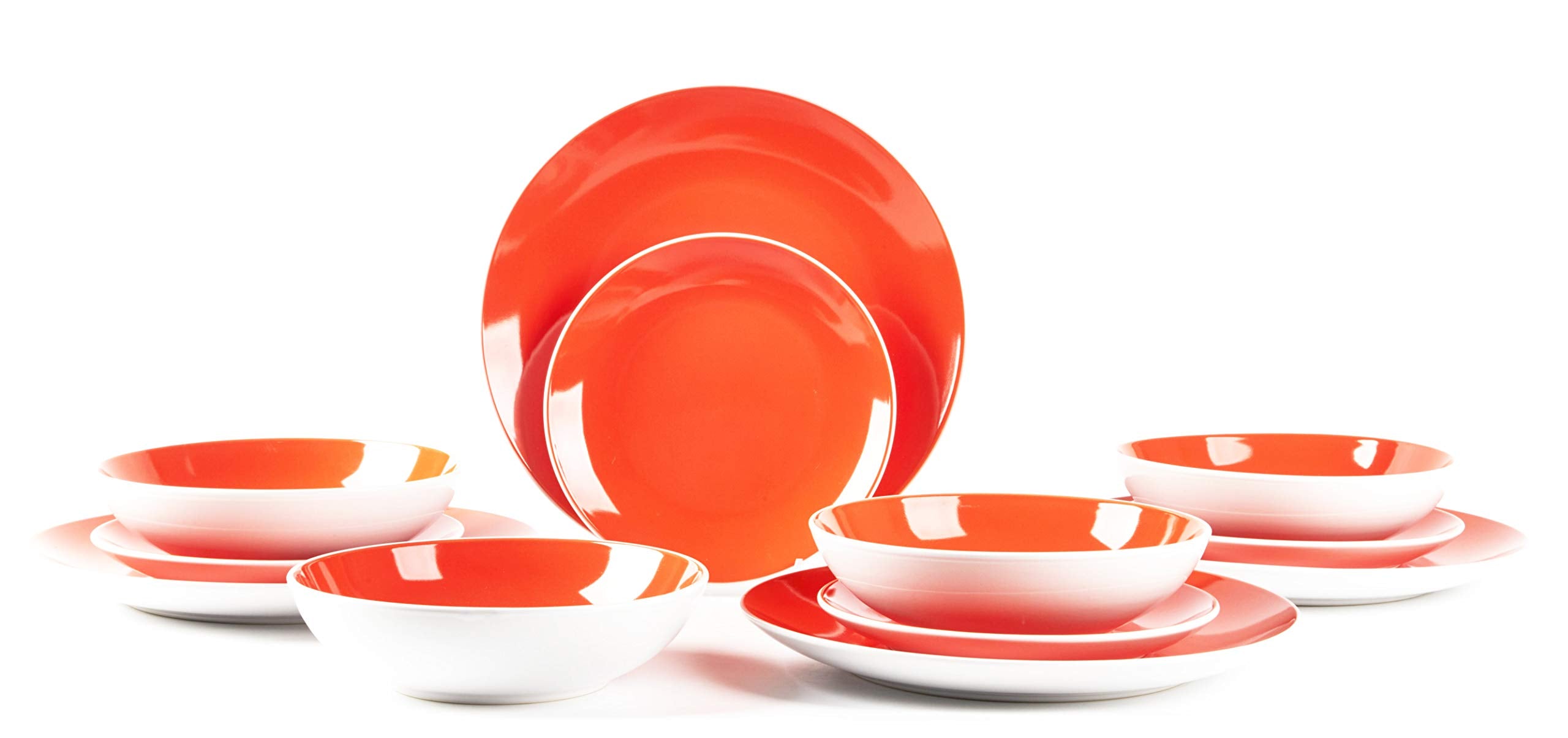 Stoneware Coupe Shape Dinnerware Set