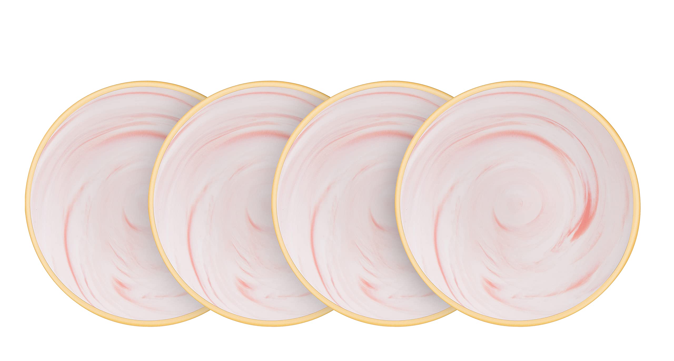 Artisan Marbled Fine China Dinnerware Set,Gold-Rim