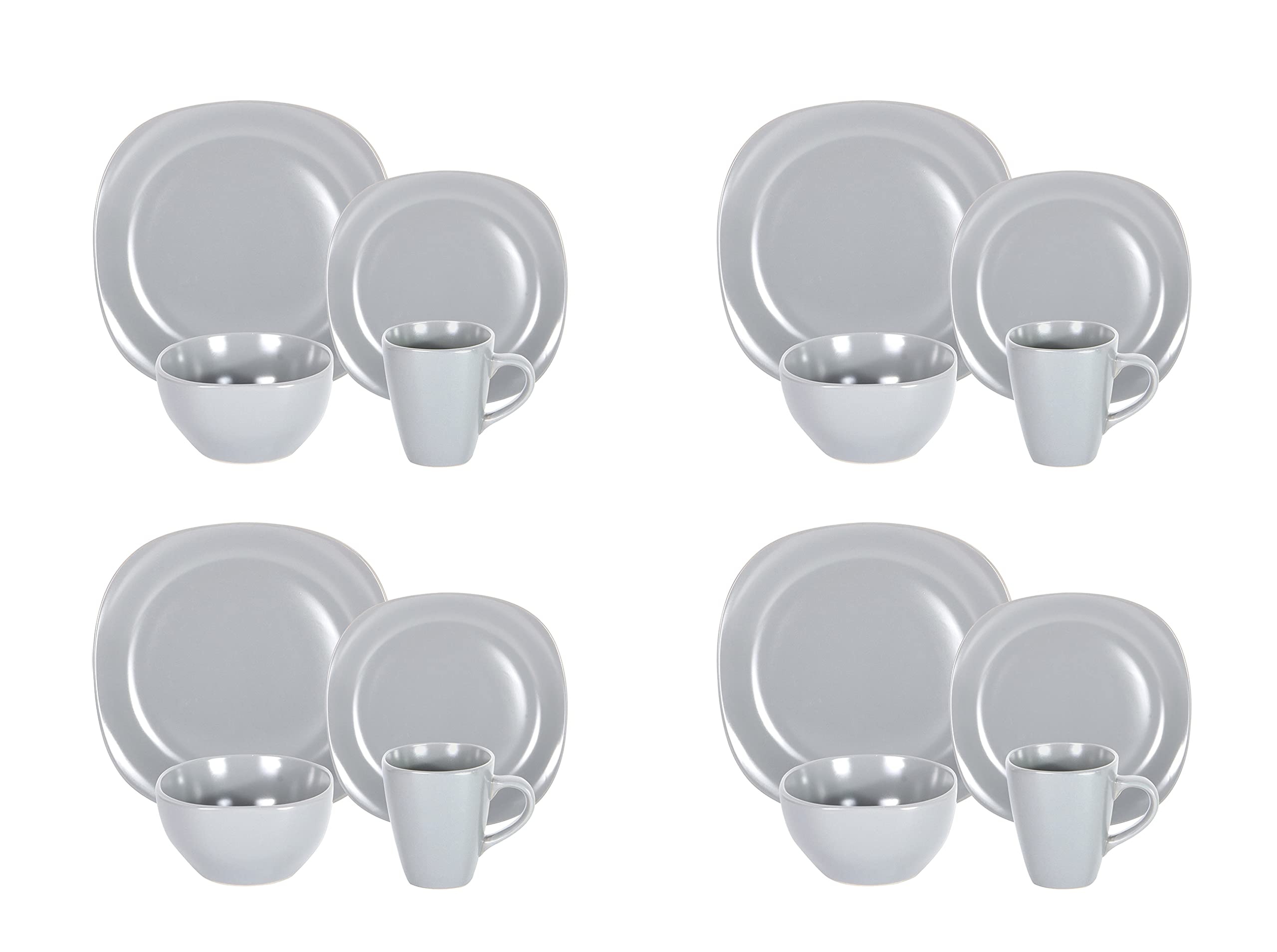 Stoneware Square Dinnerware Set,HW