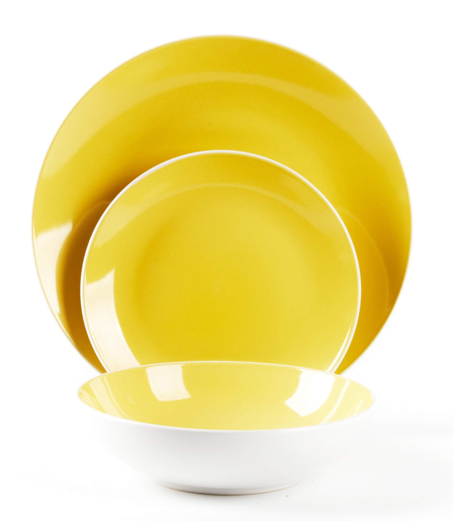 Stoneware Coupe Shape Dinnerware Set