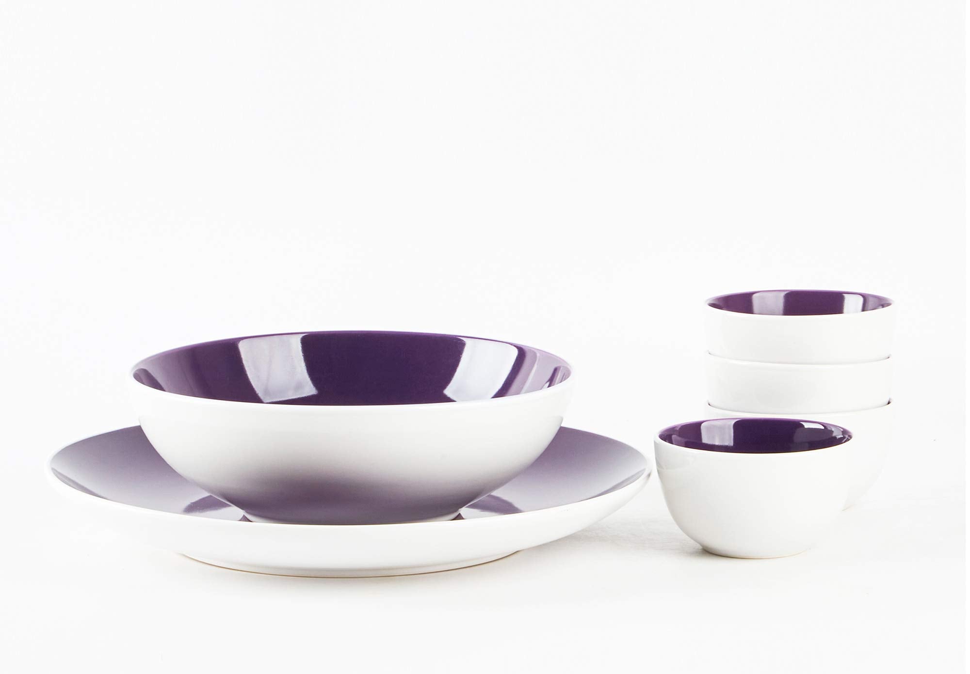 Stoneware Coupe Shape Dinnerware Set