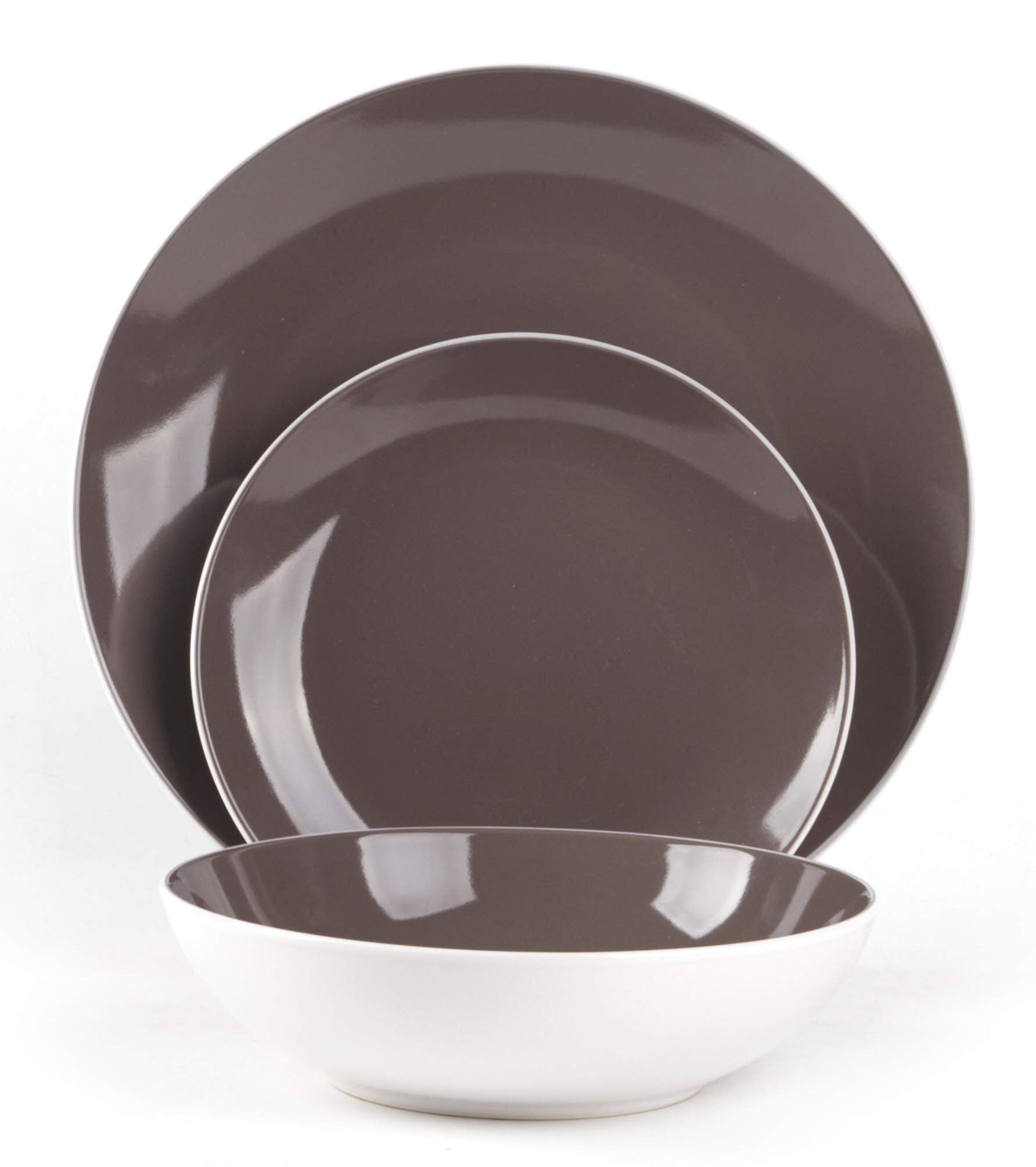 Stoneware Coupe Shape Dinnerware Set