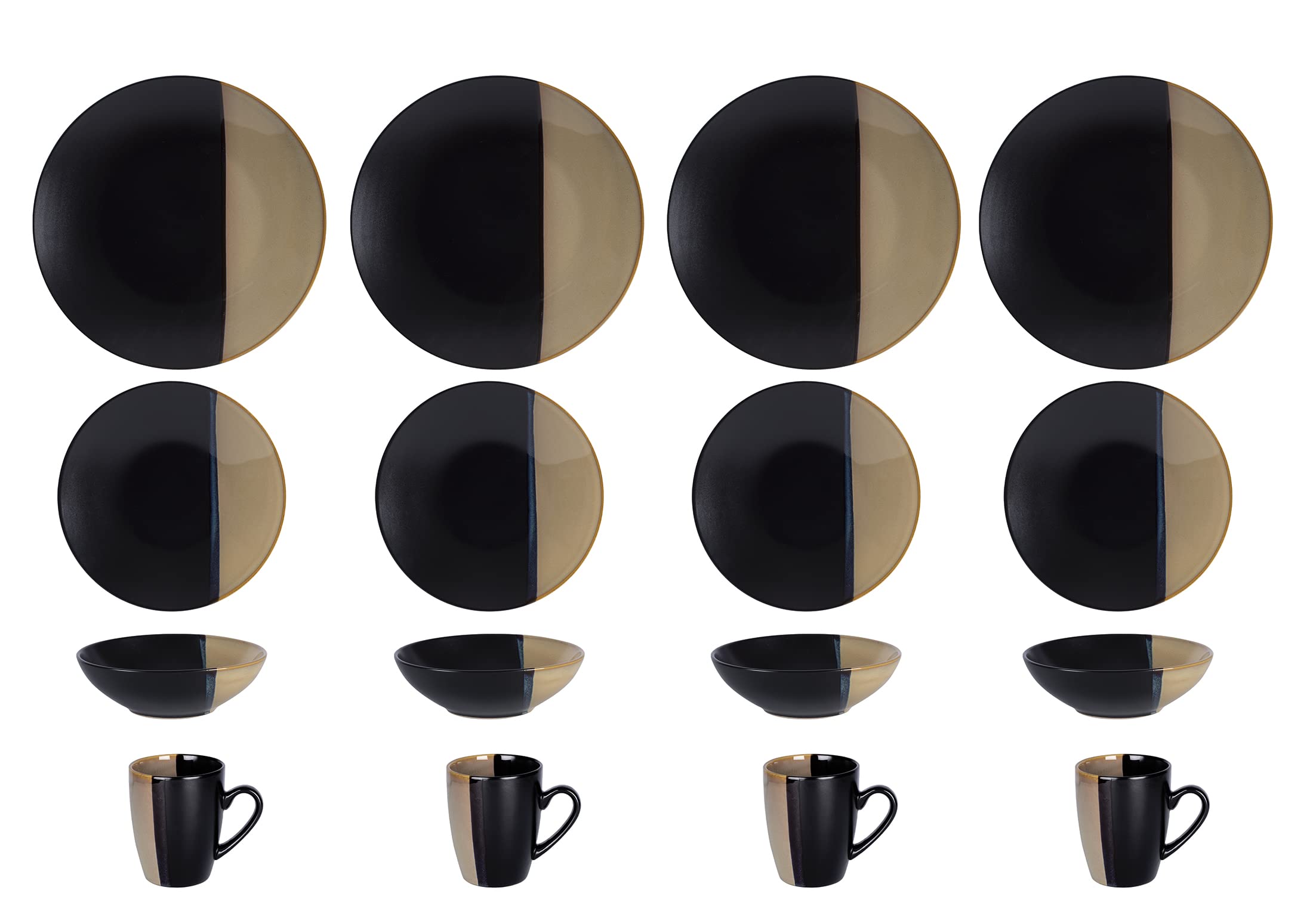 Reactive-Glaze Stoneware Dinnerware Set