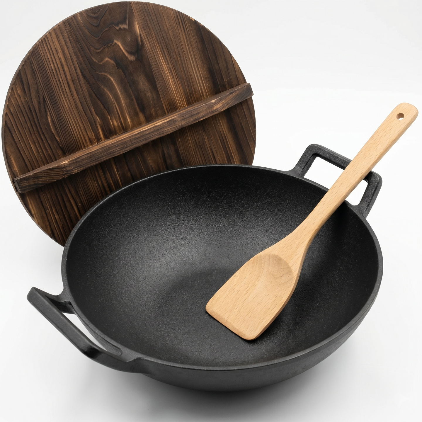Pre-Seasoned Cast Iron Wok