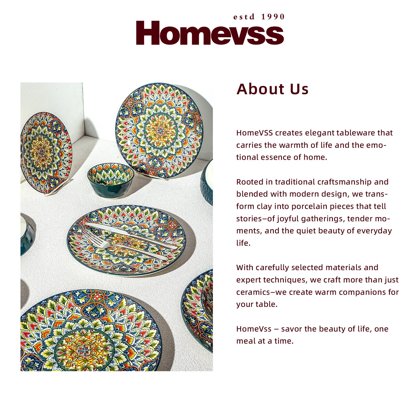 Bohemian Dinnerware Set