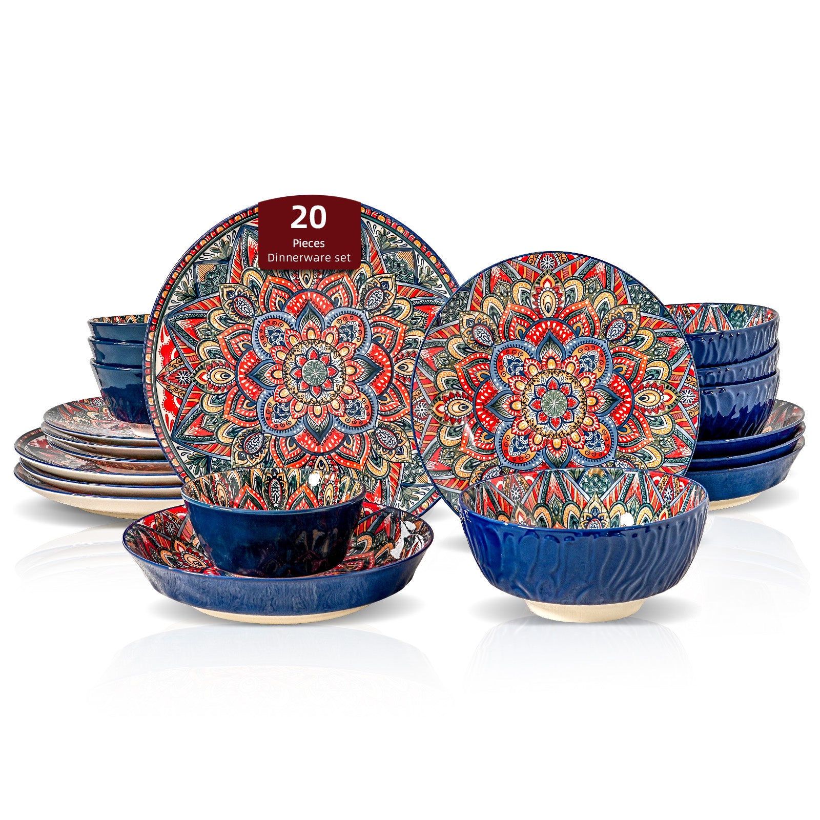 Bohemian Dinnerware Set