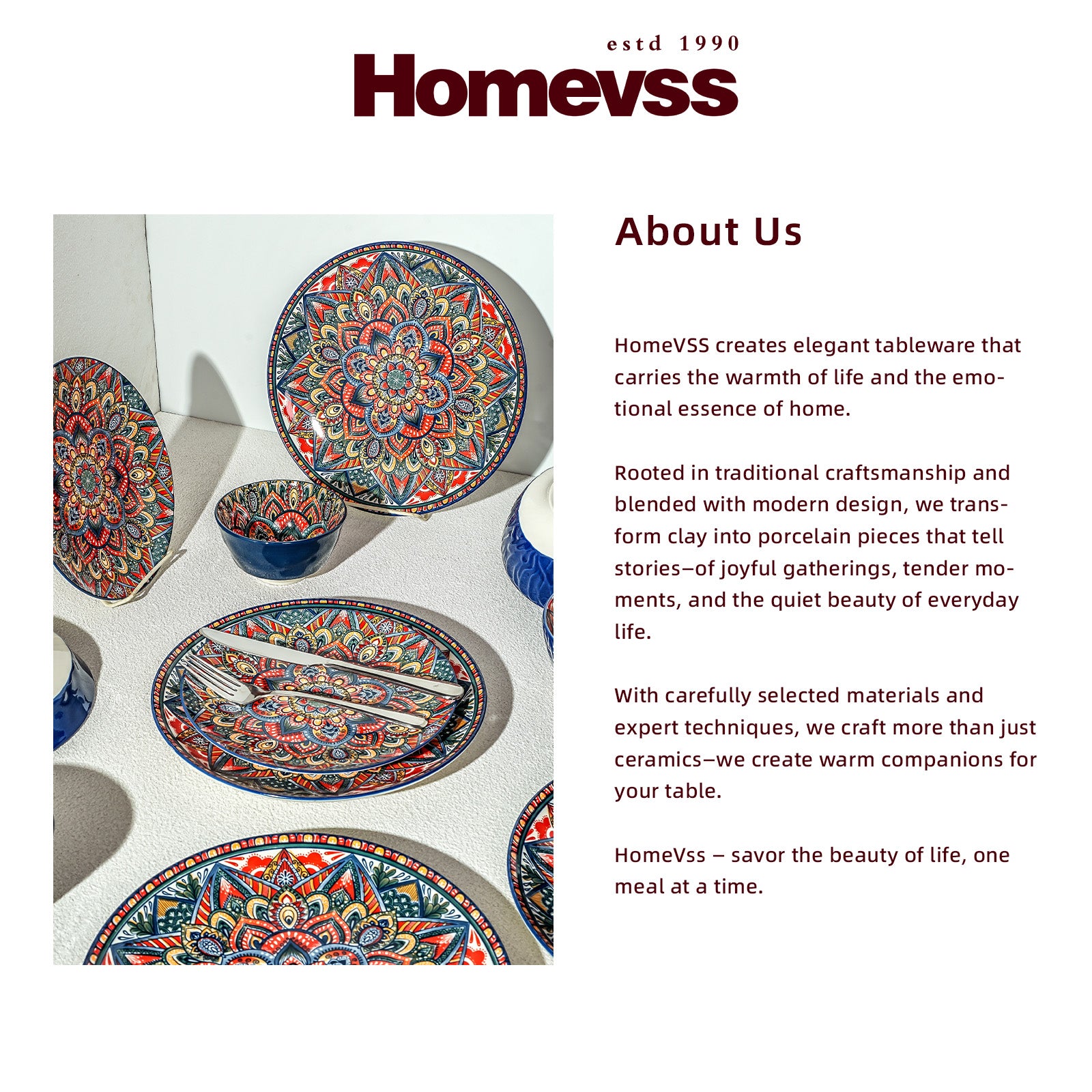 Bohemian Dinnerware Set