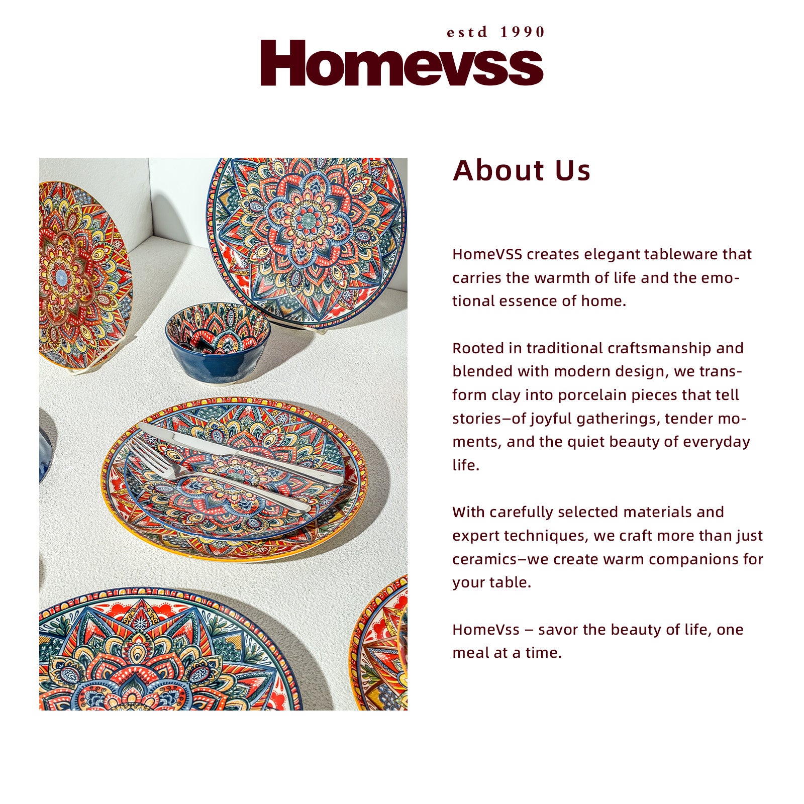 Bohemian Dinnerware Set