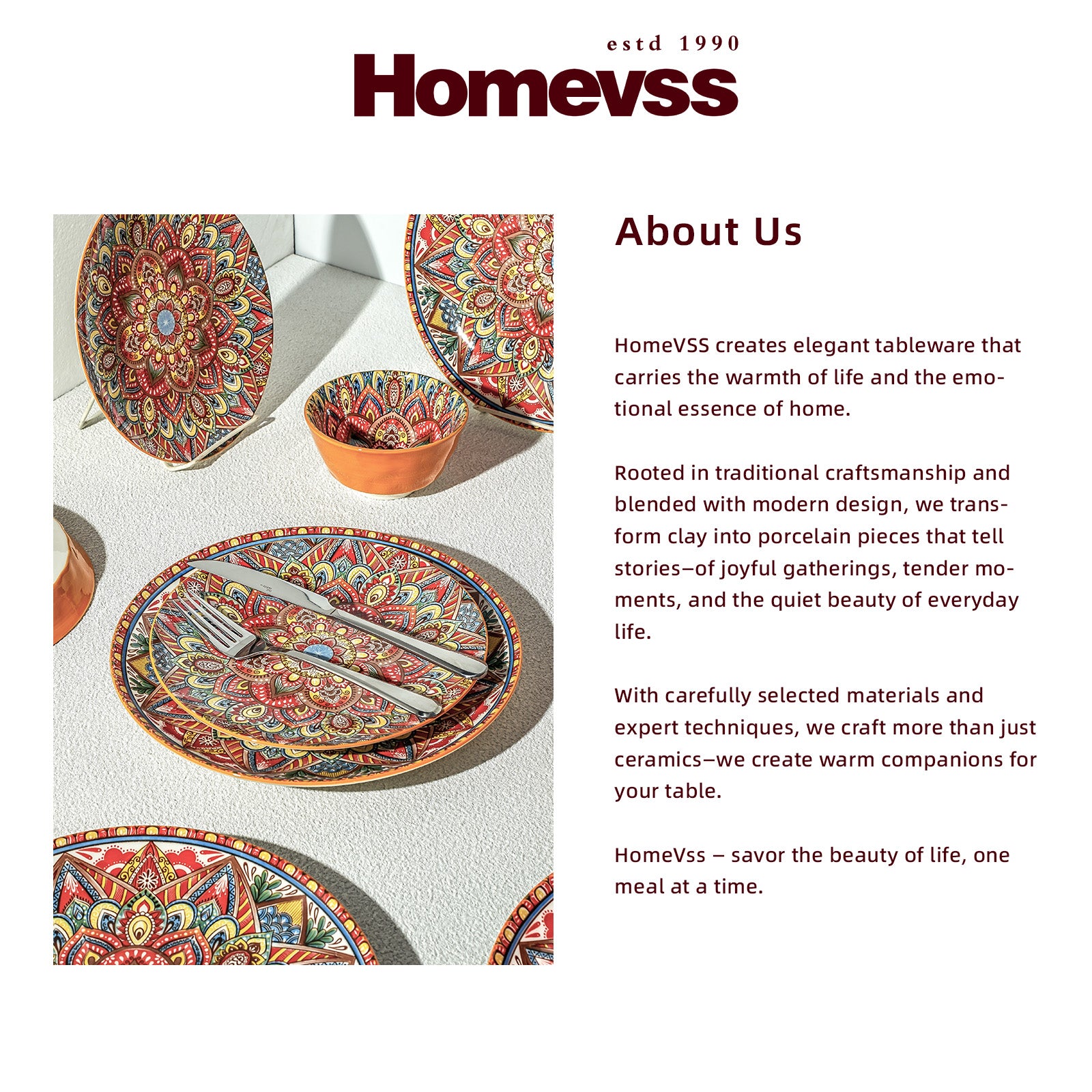 Bohemian Dinnerware Set