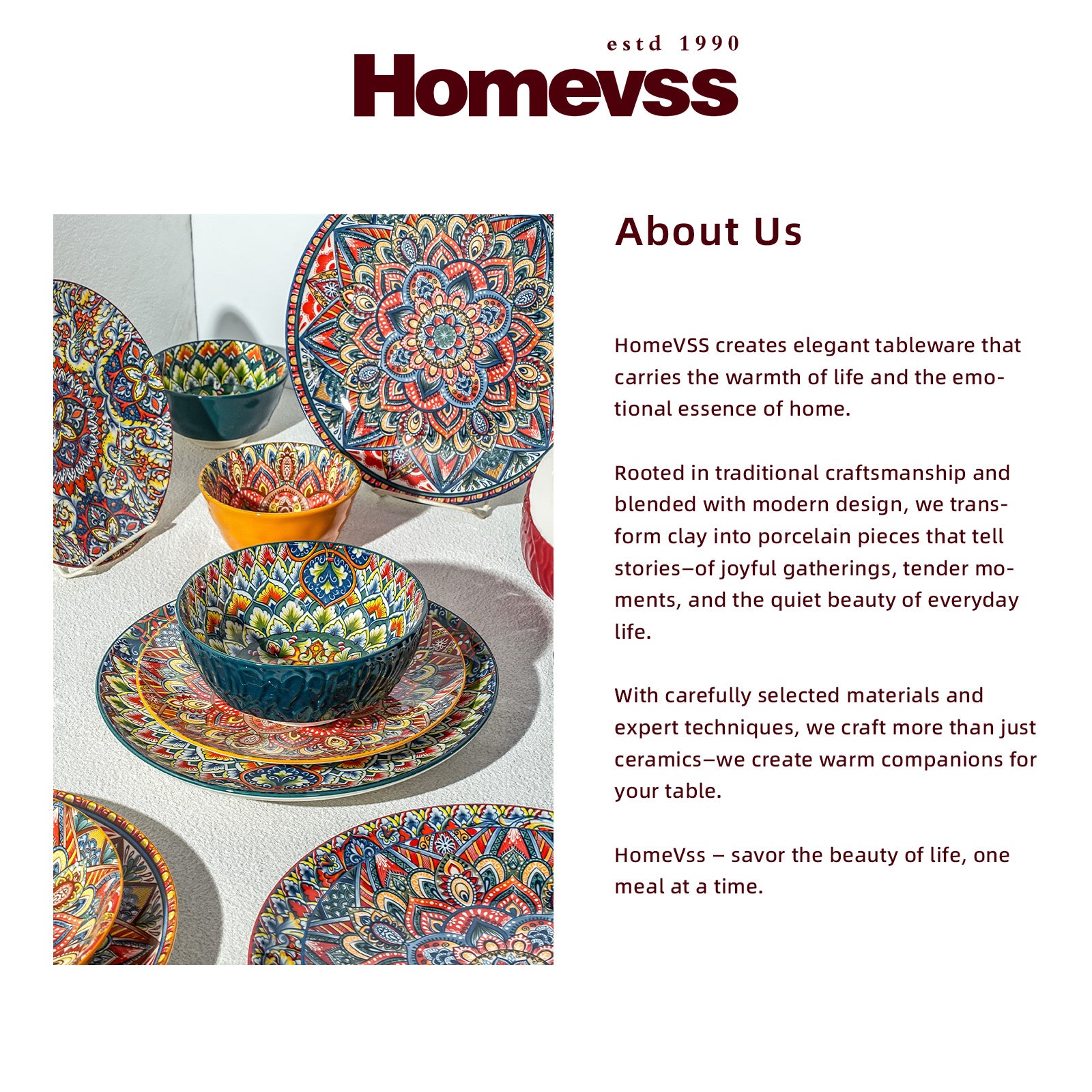 Bohemian Dinnerware Set