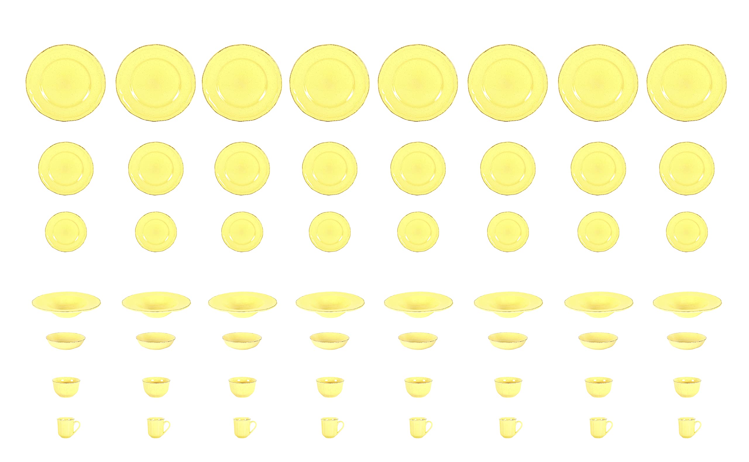 French Countryside Stoneware Dinnerware Set,HW