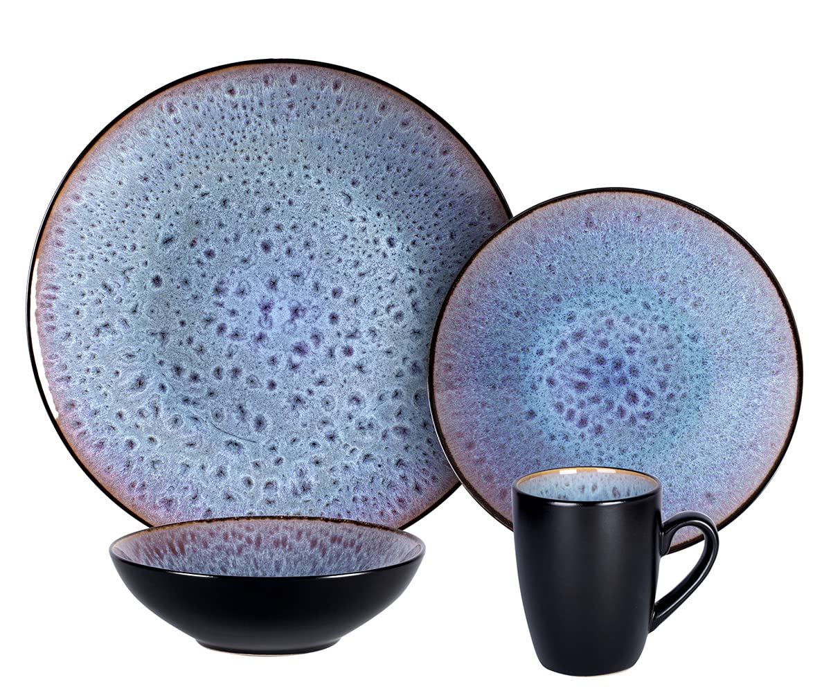 Reactive-Glaze Stoneware Dinnerware Set,HW